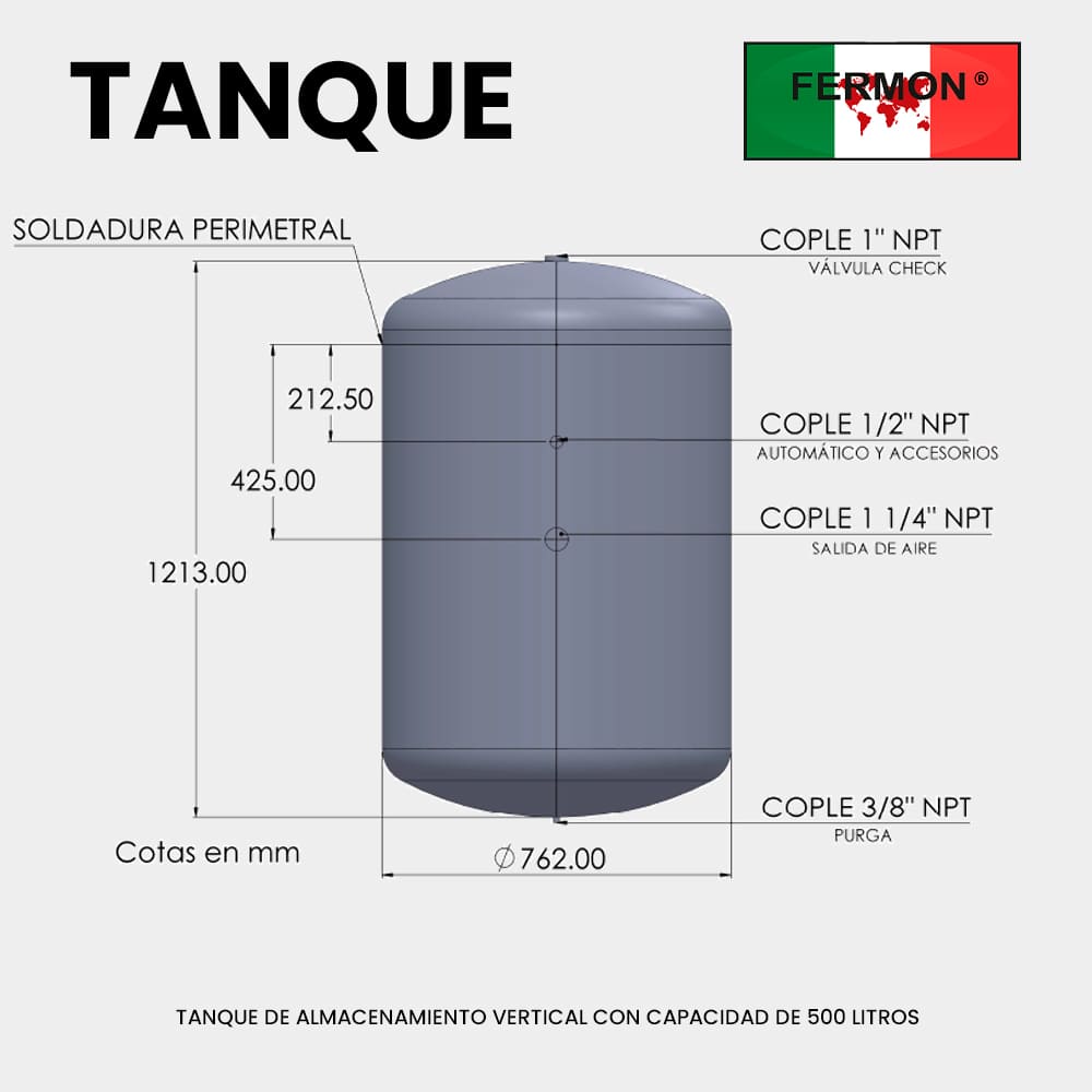 Base de tanque de almacenamiento de 48 litros horizontal con base